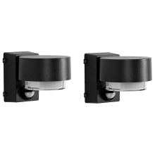 Set of 2 Outdoor LED Wall Lights GOVIA Black