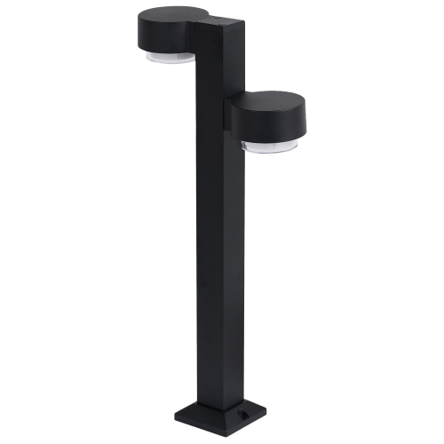 Beliani Outdoor LED Bollard Lamp TORDERA Black