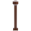 Beliani Outdoor LED Bollard Lamp ANOIA Brown 4