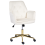 Beliani Desk Chair CELARA Velvet White 1