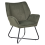 Beliani Armchair GRESSELA Velvet Dark Green 1