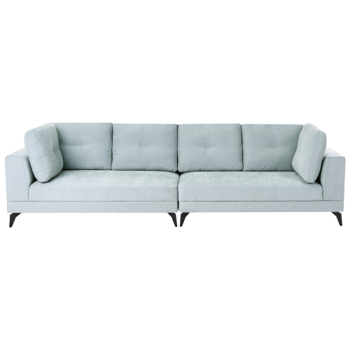 Beliani Sofa 4 Seater YURI Chenille Light Blue