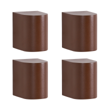Set of 4 Outdoor Wall Lights AVIA Brown