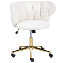 Desk Chair PELORA Boucle White