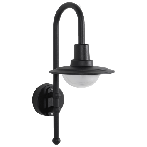 Beliani Outdoor LED Wall Light PORTELO Black