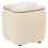 Beliani Pouffe JUNO Fabric Beige 1