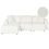 Beliani Modular Corner Sofa 3 Seater HEDE Boucle White Right Hand 1