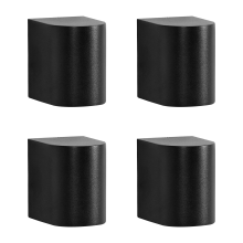 Set of 4 Outdoor Wall Lights AVIA Black