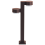 Beliani Outdoor LED Bollard Lamp TORDERA Brown 5