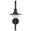 Beliani Outdoor LED Wall Light PORTELO Black 4