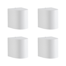 Set of 4 Outdoor Wall Lights AVIA White