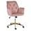 Beliani Desk Chair CELARA Velvet Pink 1