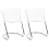 Beliani Set of 2 Dining Chairs OSHKOSH Transparent 1