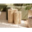 Beliani Set of 2 Coffee Tables GRINNELL Burl Effect 2