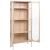 Beliani Glass Display Cabinet FOXTON 80 cm Metal Beige 4