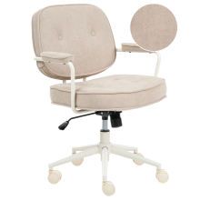 Desk Chair PARAMUS Boucle Light Beige