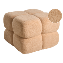 Pouffe CALIENTE Boucle Beige