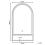 Beliani LED Bathroom Mirror VALOUZE 61 cm 100 cm with Shelf Silver 3