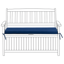 Bench Seat Pad Cushion SOVANA 108 x 45 cm Blue