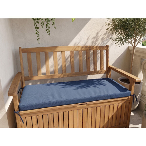 Beliani Bench Seat Pad Cushion SOVANA 108 x 45 cm Blue 1