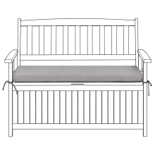 Bench Seat Pad Cushion SOVANA 108 x 45 cm Grey