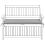 Beliani Bench Seat Pad Cushion SOVANA 108 x 45 cm Grey 1
