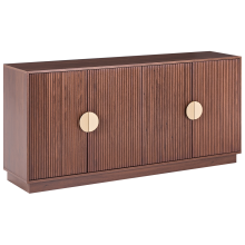 4 Door Sideboard NUMURKAH Dark Brown