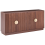Beliani 4 Door Sideboard NUMURKAH Dark Brown 1
