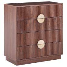 4 Drawer Chest NUMURKAH Dark Brown