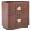 Beliani 4 Drawer Chest NUMURKAH Dark Brown 1