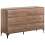 Beliani 6 Drawer Chest COWELL Dark Brown 1