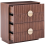 Beliani 4 Drawer Chest NUMURKAH Dark Brown 4