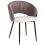 Beliani Set of 2 Chairs WALLA Fabric Brown 4