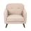 Beliani Armchair ETTRUM Boucle Beige 4
