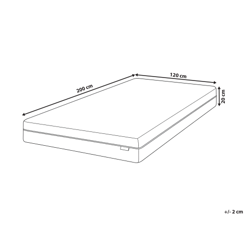 Beliani Memory Foam Mattress MEMORY BALANCE PLUS H2/3 Medium 120 x 200 cm (EU Small Double) 2