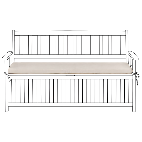Beliani Bench Seat Pad Cushion SOVANA 148 x 45 cm Beige