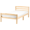 Beliani Bed Pine Wood ECHALLON 90 x 200 cm (EU Single) Light Brown 1