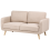 Beliani Sofa 2 Seater KILJA Boucle Beige 5