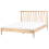 Beliani Bed Pine Wood URDOS 160 x 200 cm (EU King) Light Brown 1