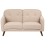 Beliani Sofa 2 Seater ETTRUM Boucle Beige 4