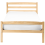 Beliani Bed Pine Wood ECHALLON 90 x 200 cm (EU Single) Light Brown 4
