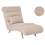 Beliani Chaise Longue RIVES Boucle Beige 1