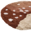 Beliani Kids Rug TOADSTOOL Light Beige 100 x 100 cm Cotton 4