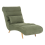 Beliani Chaise Longue RIVES Fabric Green 1