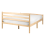 Beliani Bed Pine Wood ECHALLON 140 x 200 cm (EU Double) Light Brown 5