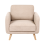 Beliani Armchair KILJA Boucle Beige 5