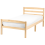 Beliani Bed Pine Wood ECHALLON 80 x 200 cm (EU Small Single) Light Brown 1