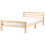 Beliani Bed Pine Wood ECHALLON 120 x 200 cm (EU Small Double) Light Brown 1