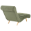 Beliani Chaise Longue RIVES Fabric Green 5