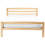 Beliani Bed Pine Wood ECHALLON 120 x 200 cm (EU Small Double) Light Brown 4